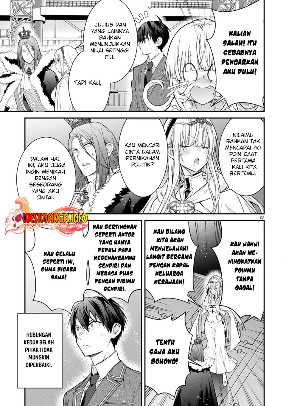 Otome Game Sekai wa Mob ni Kibishii Sekai Desu chapter 54