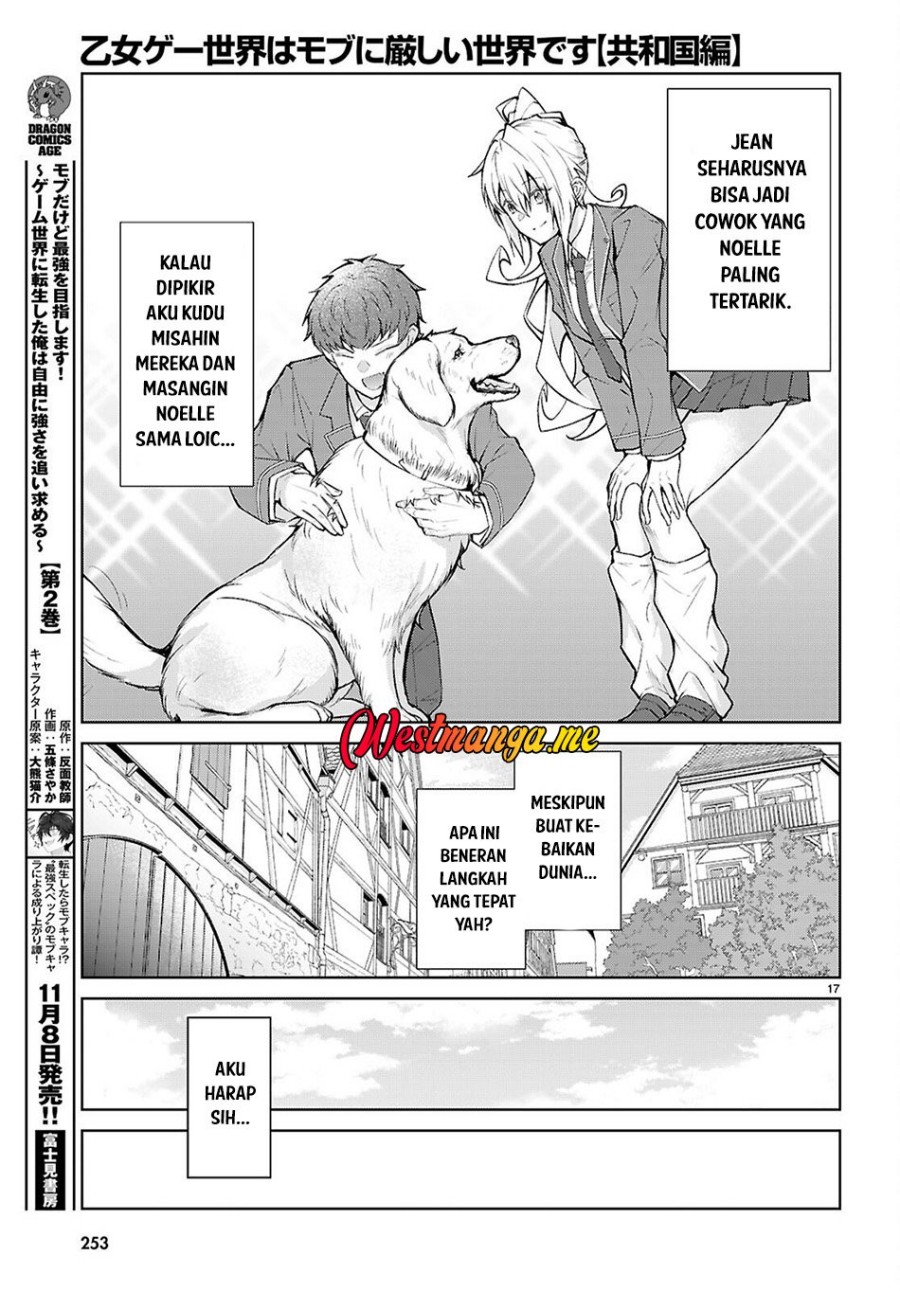 Otome Game Sekai wa Mob ni Kibishii Sekai Desu Chapter 72 Bahasa Indonesia