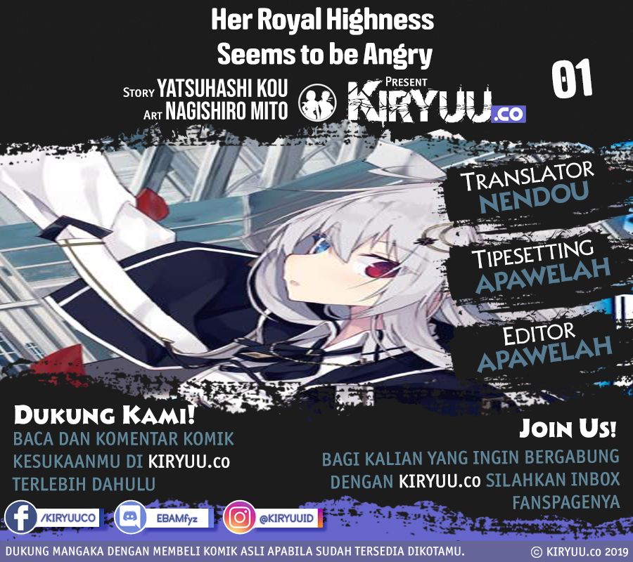 Oujo Denka wa Oikari no you desu Chapter 01 Bahasa Indonesia