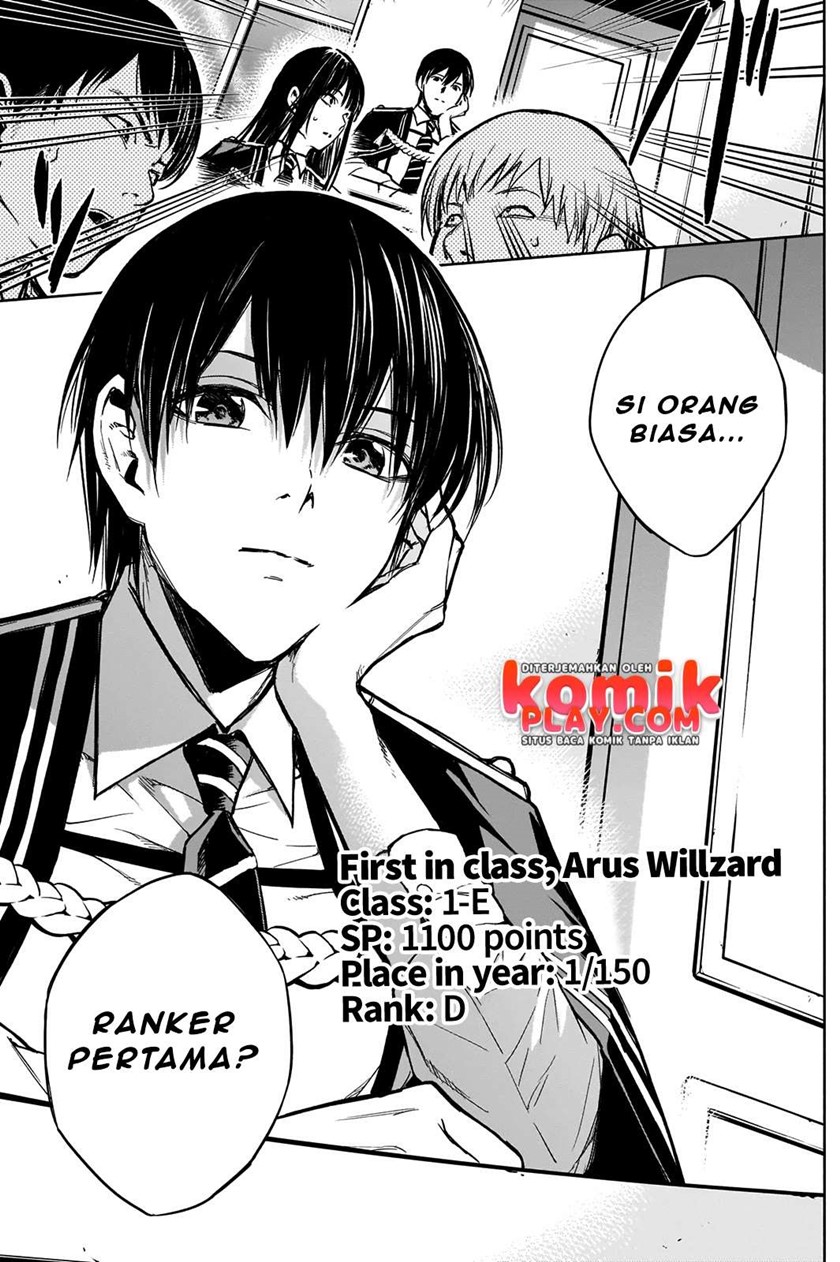 Ouritsu Mahou Gakuen no Saikasei: Slum Agari no Saikyou Mahoushi, Kizoku darake no Gakuen de Musou suru chapter 21