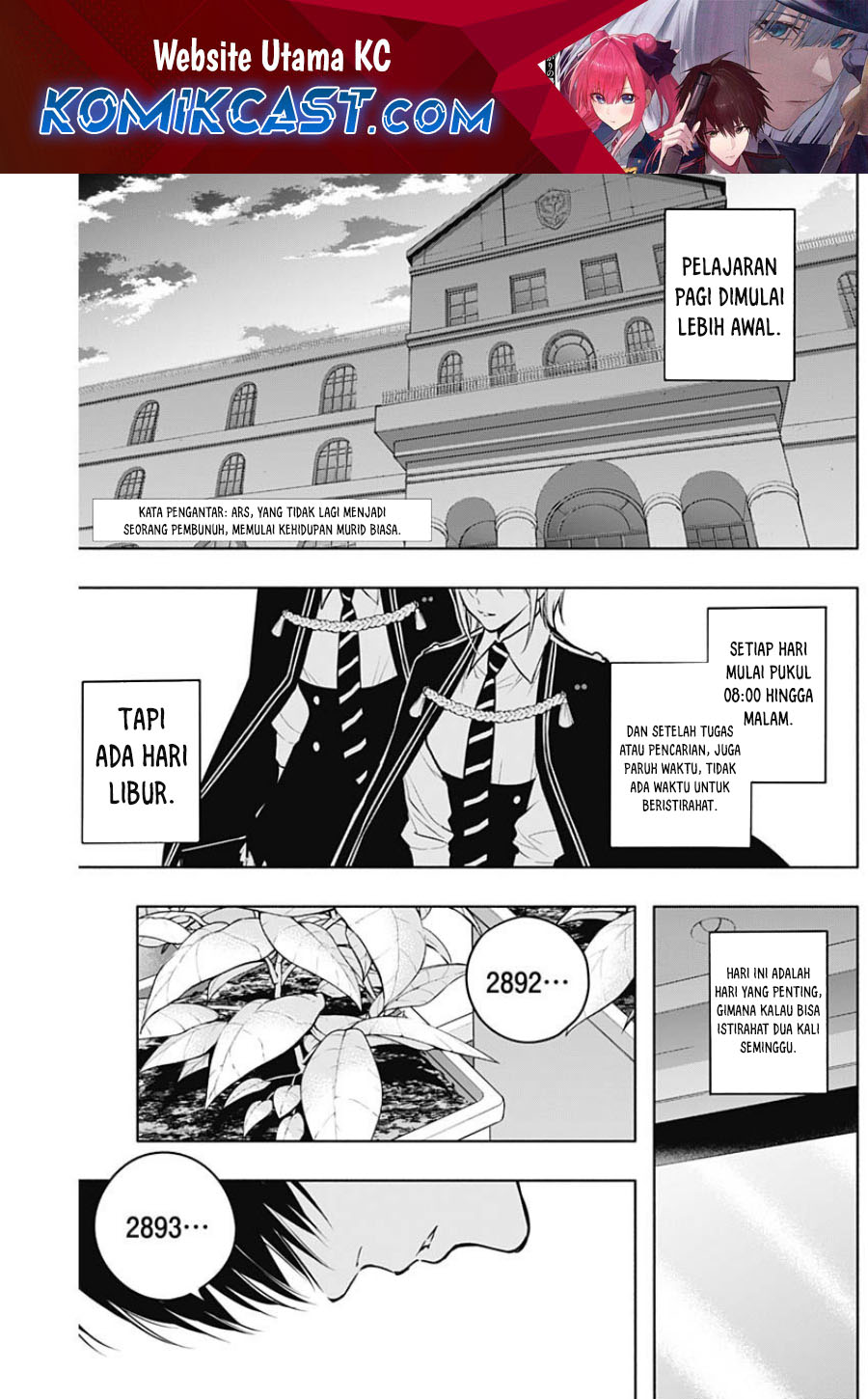 Ouritsu Mahou Gakuen no Saikasei: Slum Agari no Saikyou Mahoushi, Kizoku darake no Gakuen de Musou suru Chapter 117 Bahasa Indonesia