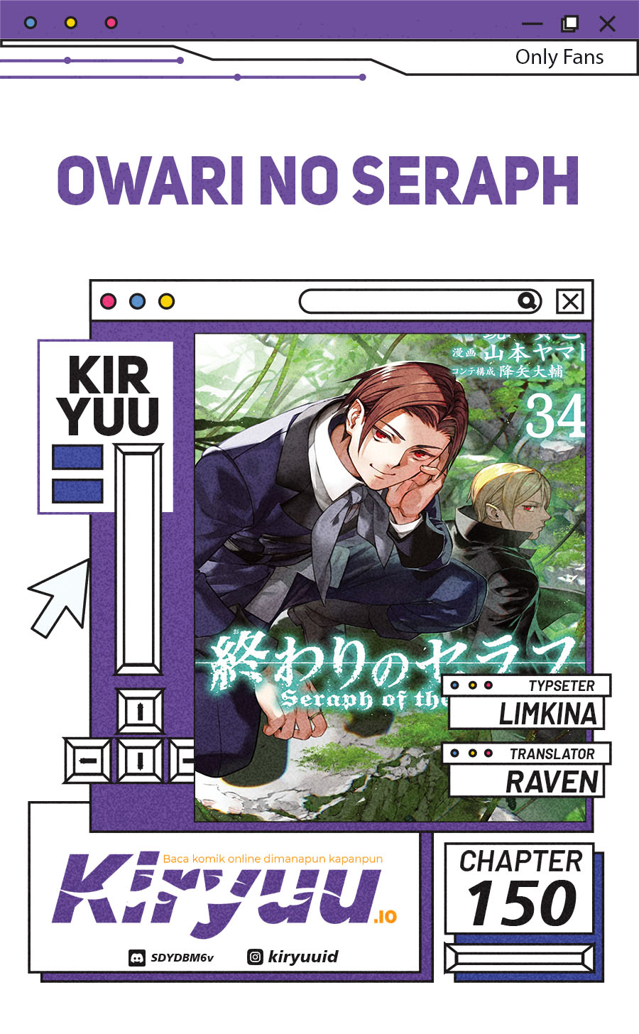 Owari no Seraph Chapter 150 Bahasa Indonesia