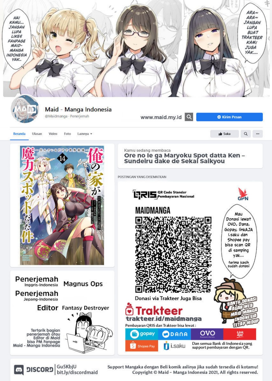 Ore no Ie ga Maryoku Spot datta Ken – Sundeiru dake de Sekai Saikyou Chapter 158 Bahasa Indonesia