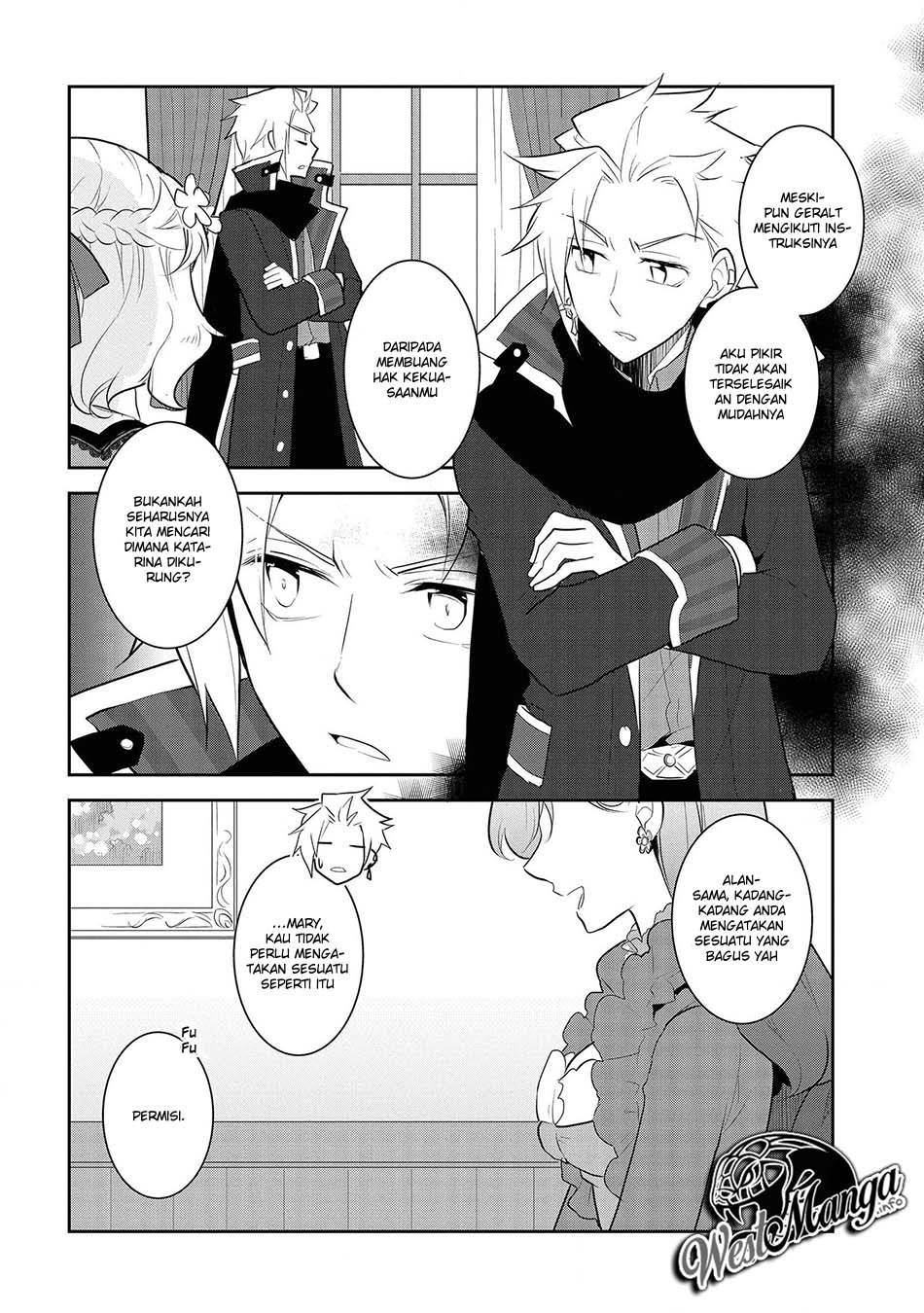 Otome Game no Hametsu Flag shika nai Akuyaku Reijou ni Tensei shite shimatta Chapter 29 Bahasa Indonesia