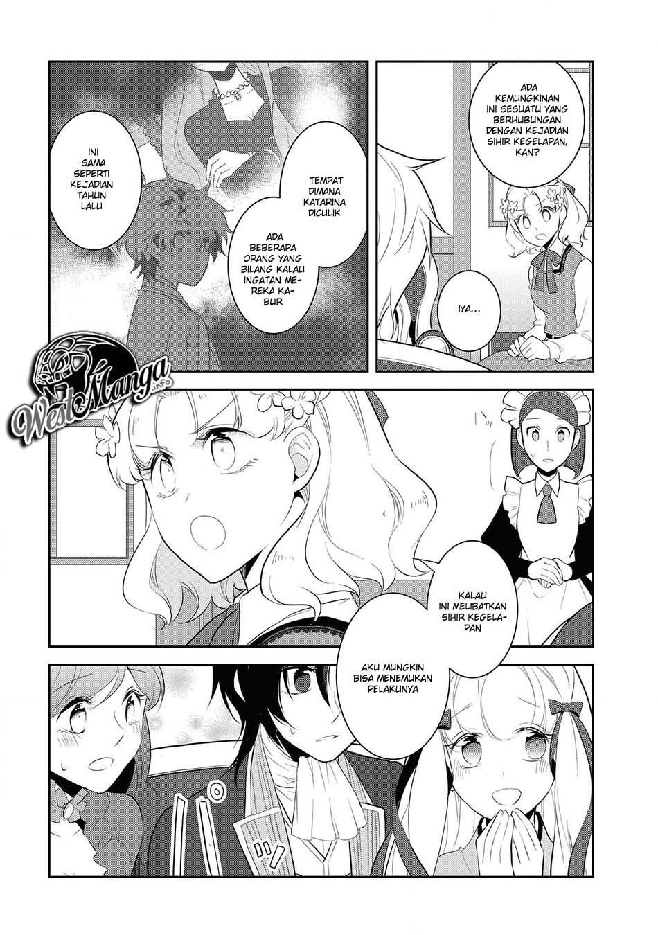 Otome Game no Hametsu Flag shika nai Akuyaku Reijou ni Tensei shite shimatta Chapter 29 Bahasa Indonesia