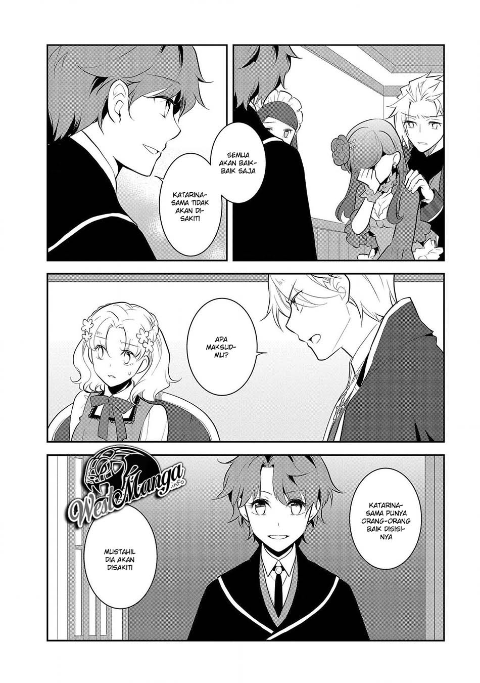Otome Game no Hametsu Flag shika nai Akuyaku Reijou ni Tensei shite shimatta Chapter 29 Bahasa Indonesia