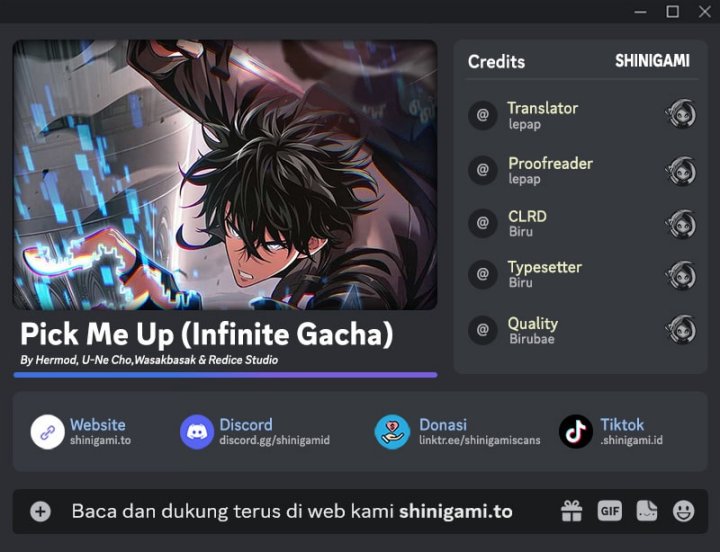 Pick Me Up, Infinite Gacha chapter 181