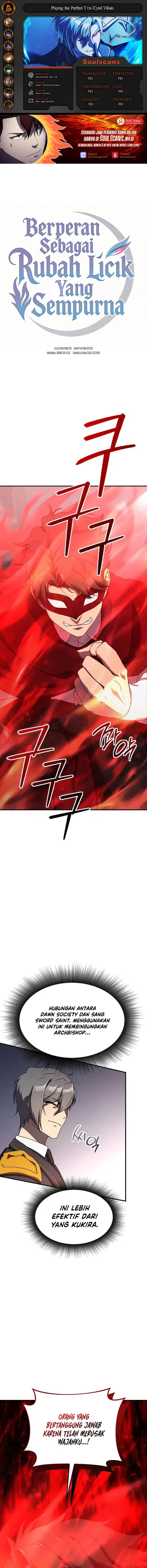 Playing The Perfect Fox-Eyed Villain Chapter 32 Bahasa Indonesia