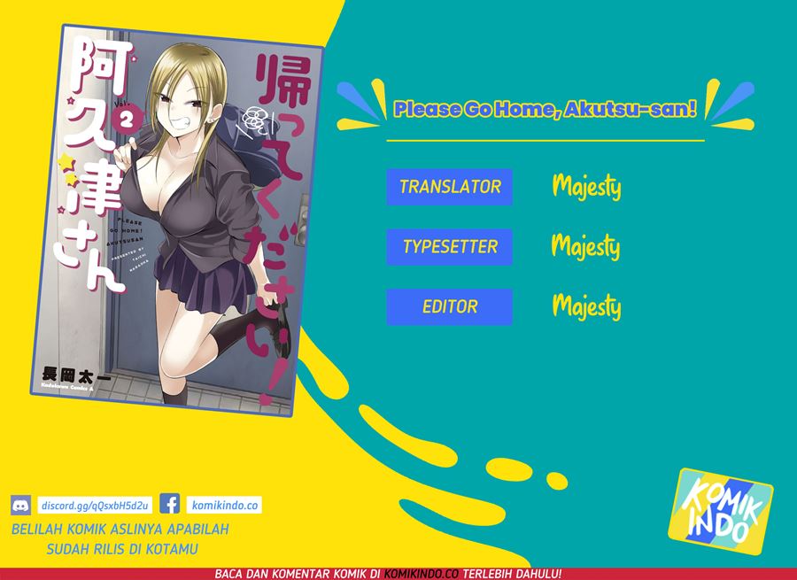 Please Go Home, Akutsu-san! Chapter 15 Bahasa Indonesia