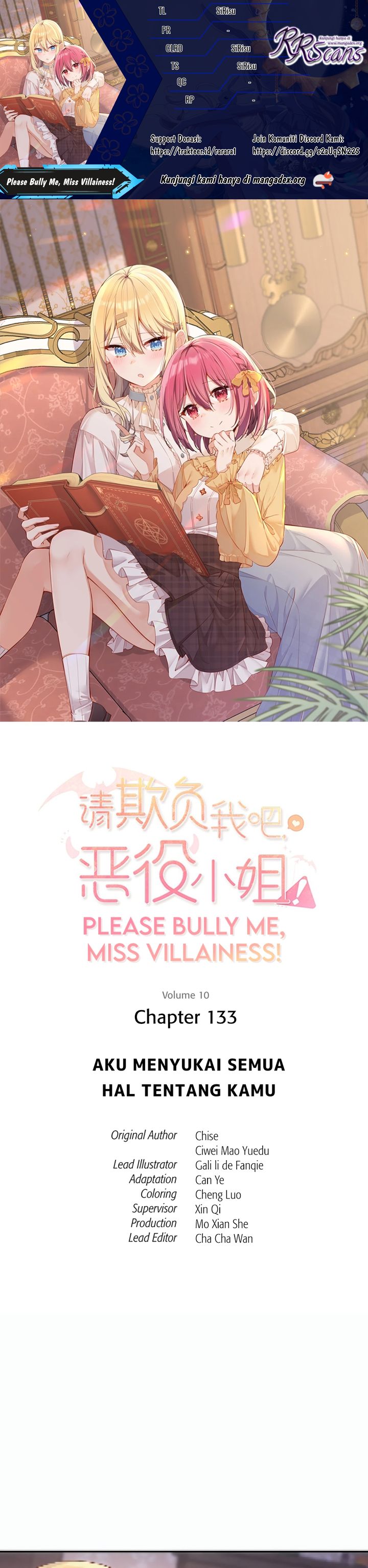 Please Bully Me, Miss Villainess! Chapter 133 Bahasa Indonesia