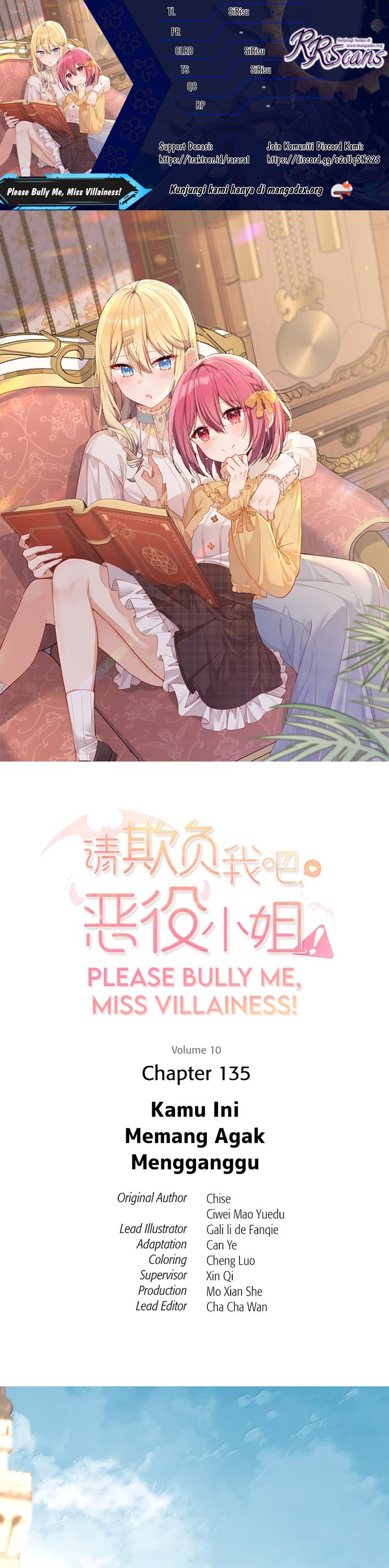 Please Bully Me, Miss Villainess! Chapter 135 Bahasa Indonesia