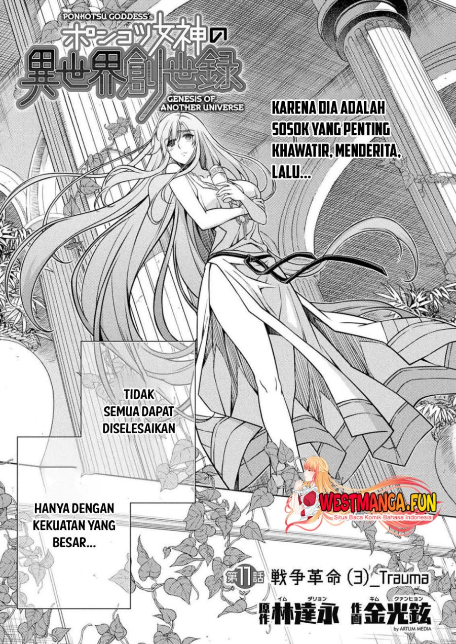 Ponkotsu Megami no Isekai Sousei-roku Chapter 11 Bahasa Indonesia