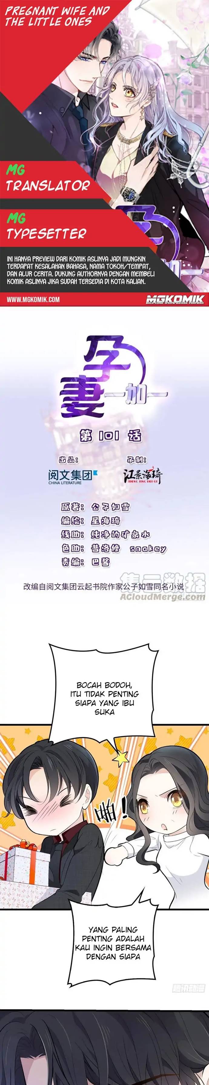 Pregnant Wife, One Plus One Chapter 101 Bahasa Indonesia