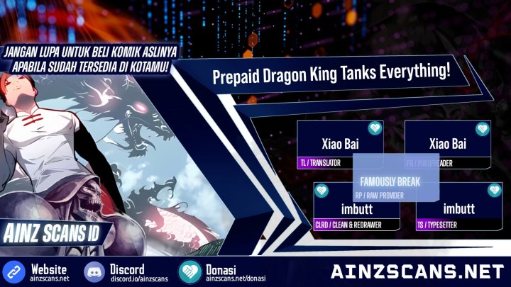 Prepaid Dragon King Tanks Everything! Chapter 18 Bahasa Indonesia