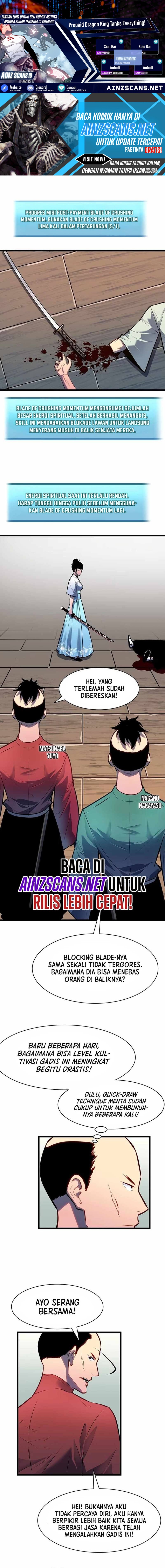 Prepaid Dragon King Tanks Everything! Chapter 22 Bahasa Indonesia