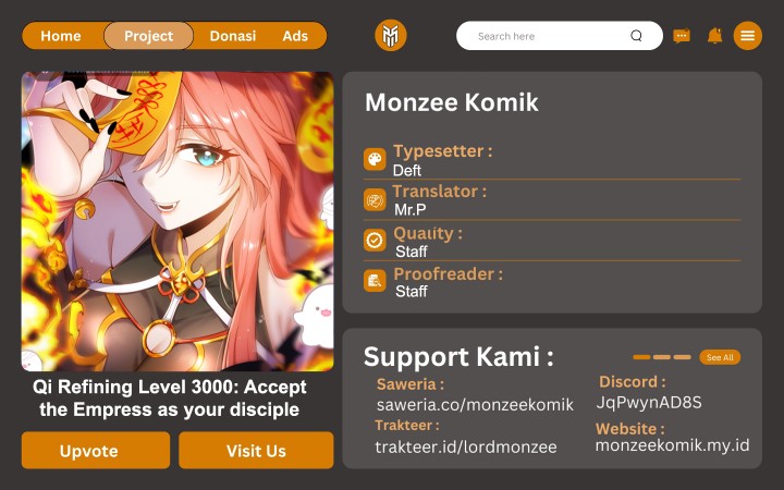 Qi Refining Level 3000 Accept the Empress as your disciple chapter 1
