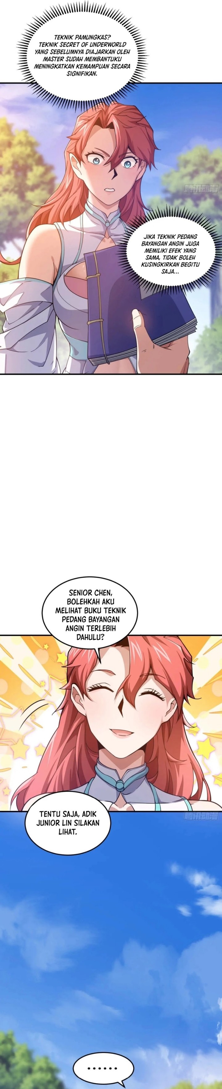 Qi Refining Level 3000 Accept the Empress as your disciple Chapter 09 Bahasa Indonesia