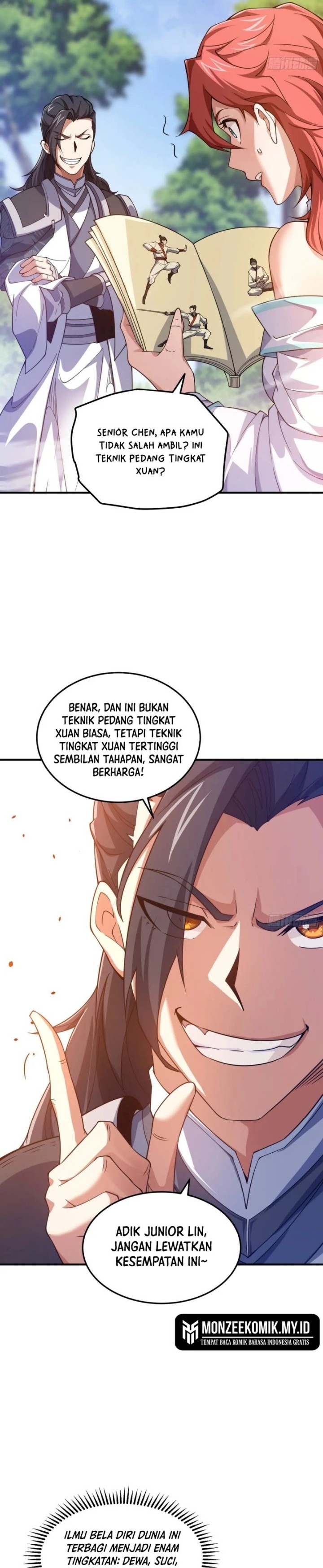Qi Refining Level 3000 Accept the Empress as your disciple Chapter 09 Bahasa Indonesia