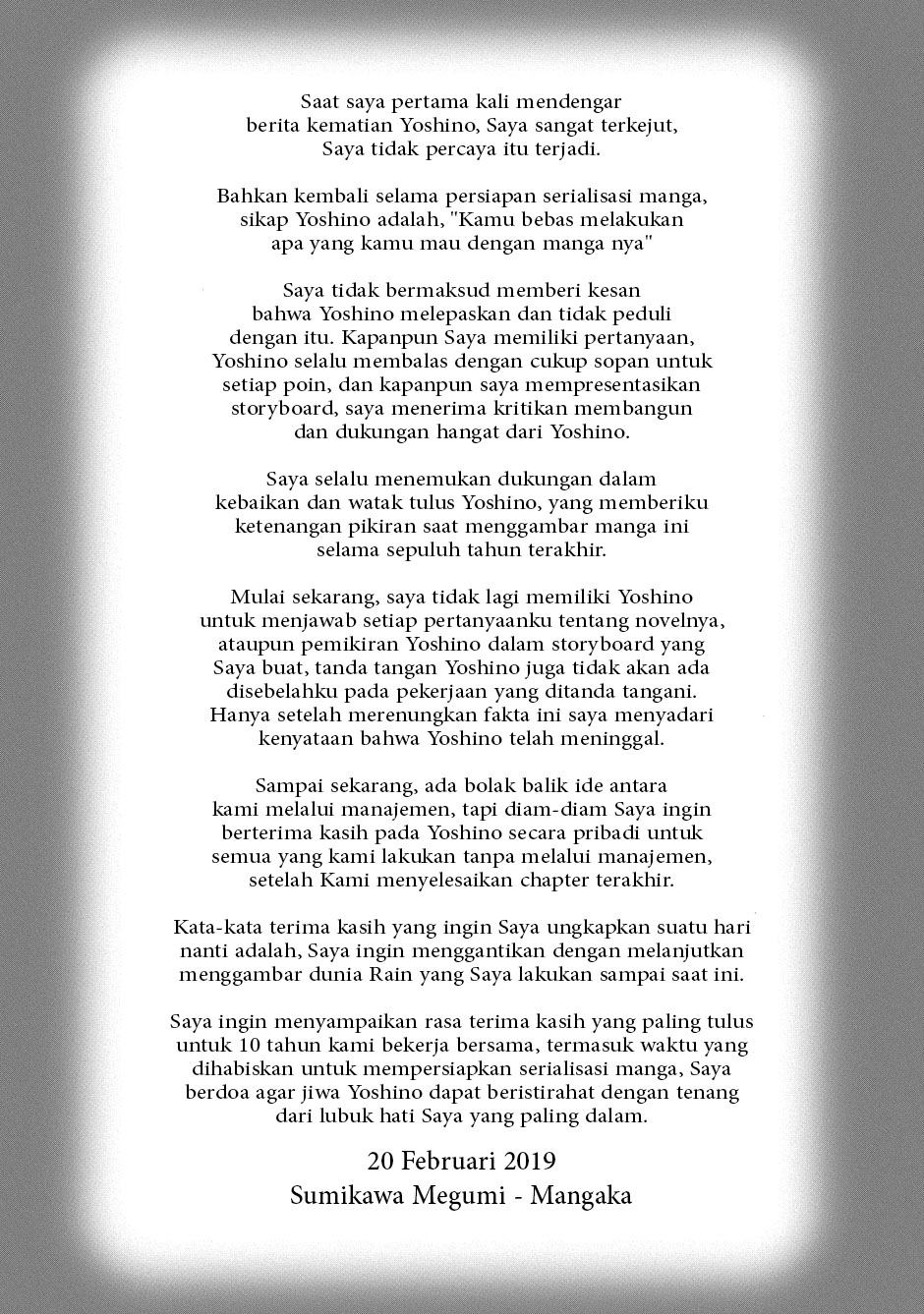 Rain Chapter 99 Bahasa Indonesia