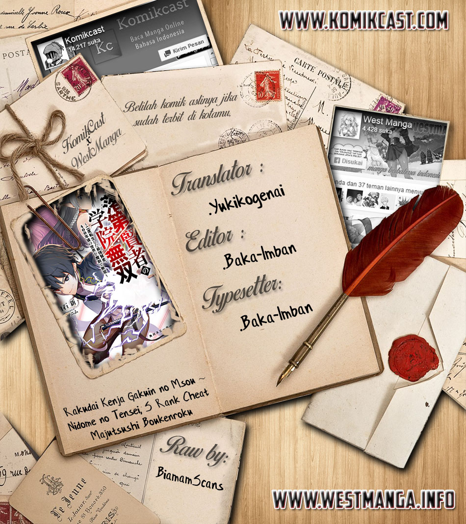 Rakudai Kenja Gakuin no Msou ~ Nidome no Tensei Chapter 04.1 Bahasa Indonesia