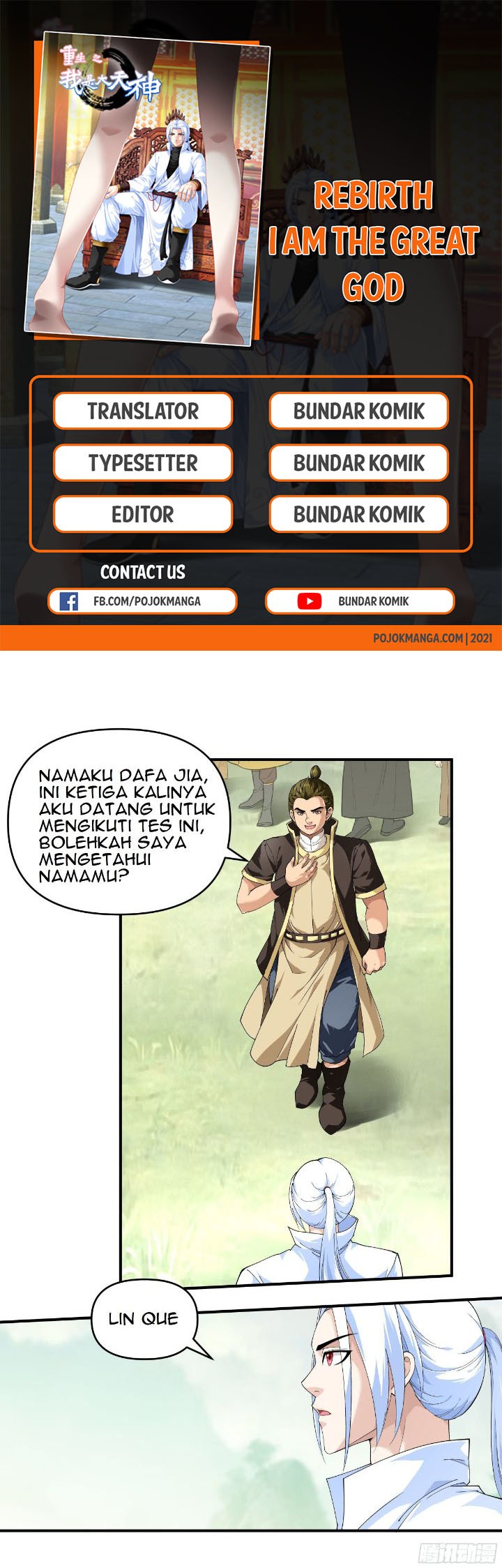 Rebirth I Am The Great God Chapter 27 Bahasa Indonesia