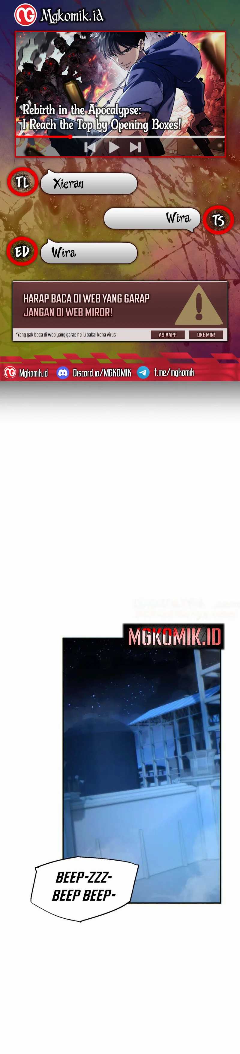 Rebirth in the Apocalypse: I Reach the Top by Opening Boxes Chapter 41 Bahasa Indonesia