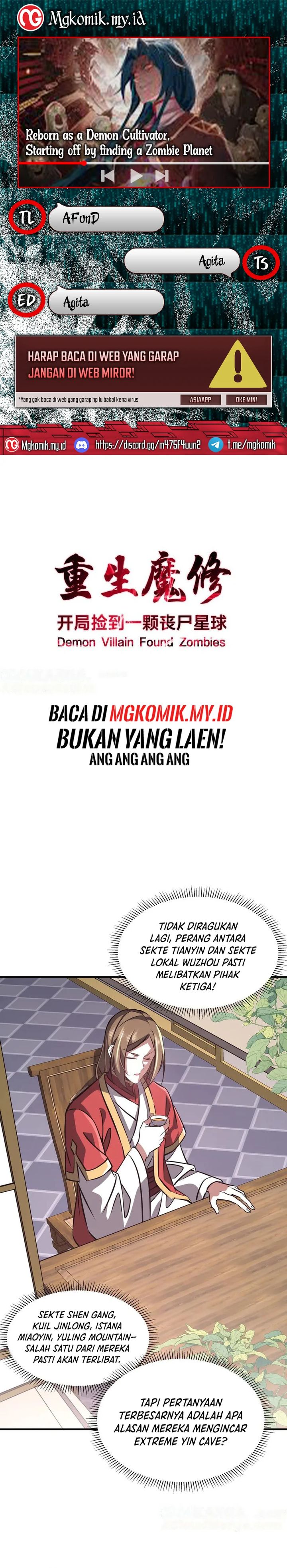 Rebirth of a Dark Mage: Unveiling a Zombie Planet from the Start Chapter 35 Bahasa Indonesia