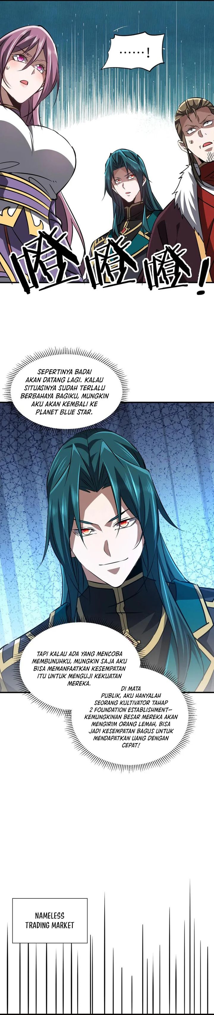 Rebirth of a Dark Mage: Unveiling a Zombie Planet from the Start Chapter 35 Bahasa Indonesia