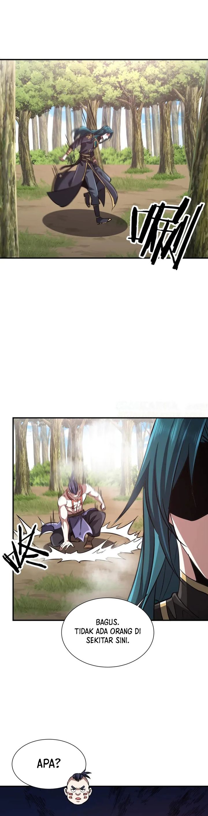 Rebirth of a Dark Mage: Unveiling a Zombie Planet from the Start Chapter 35 Bahasa Indonesia