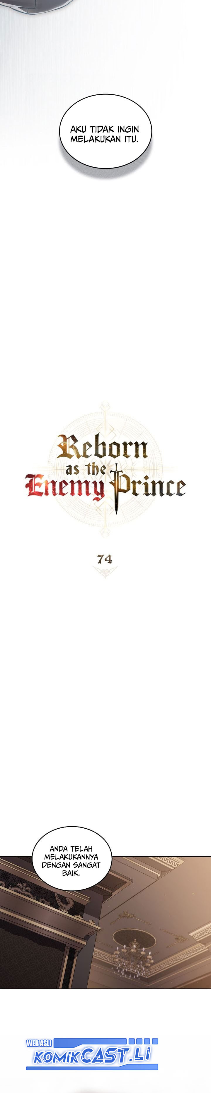 Reborn as the Enemy Prince chapter 74