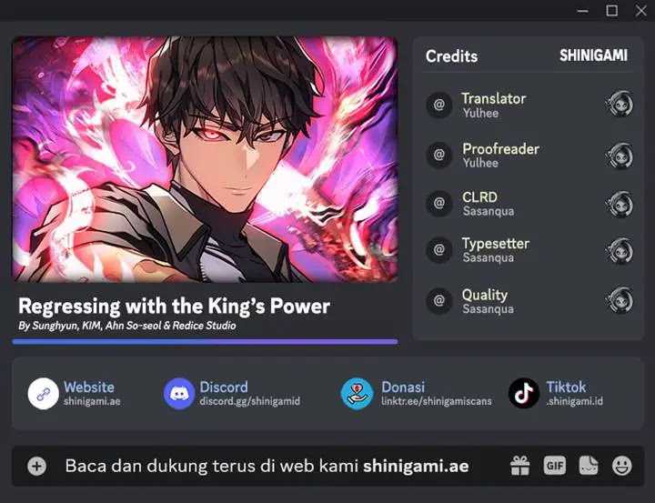 Regressing with the Kings Power Chapter 73 Bahasa Indonesia