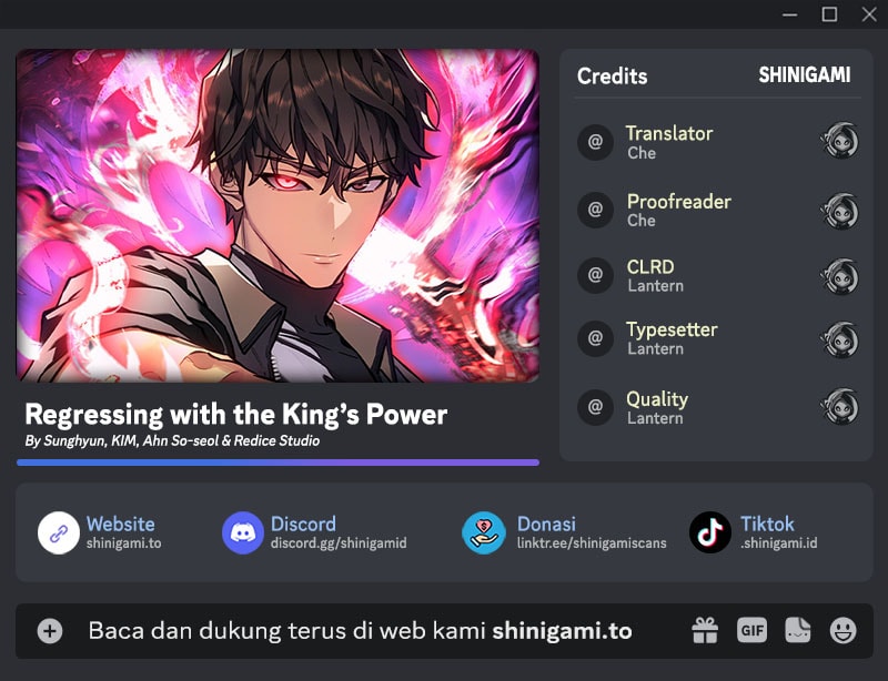 Regressing with the Kings Power Chapter 110 Bahasa Indonesia
