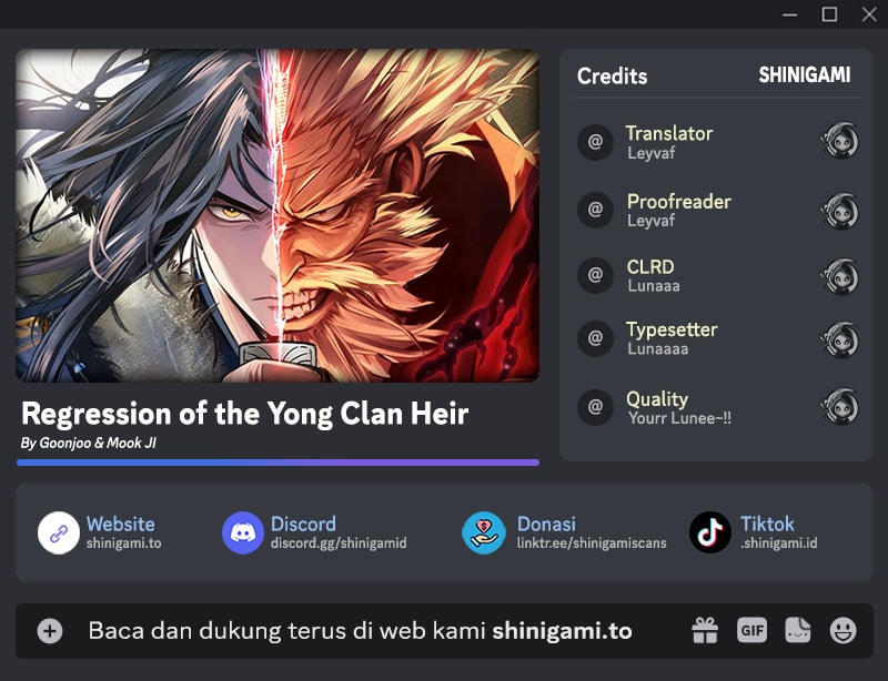 Regression Of The Yong Clan Heir Chapter 29 Bahasa Indonesia