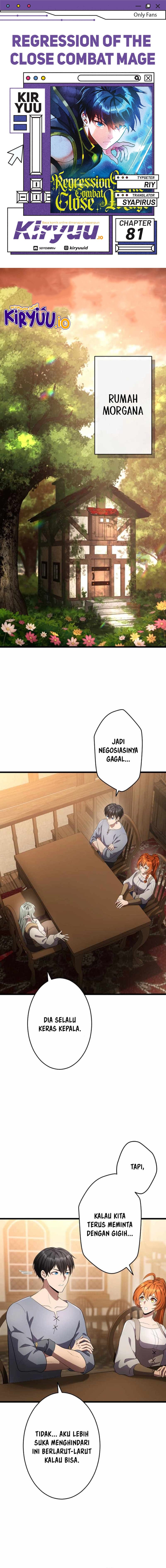 Regression of the Close Combat Mage Chapter 81 Bahasa Indonesia