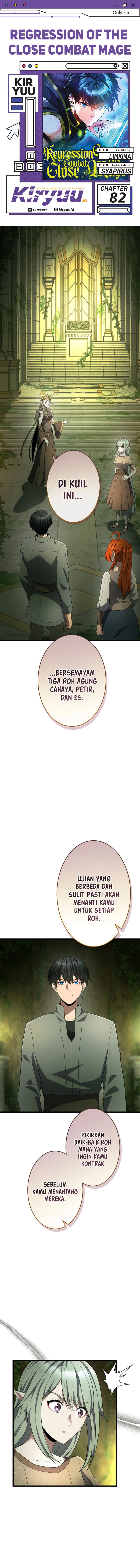 Regression of the Close Combat Mage Chapter 82 Bahasa Indonesia