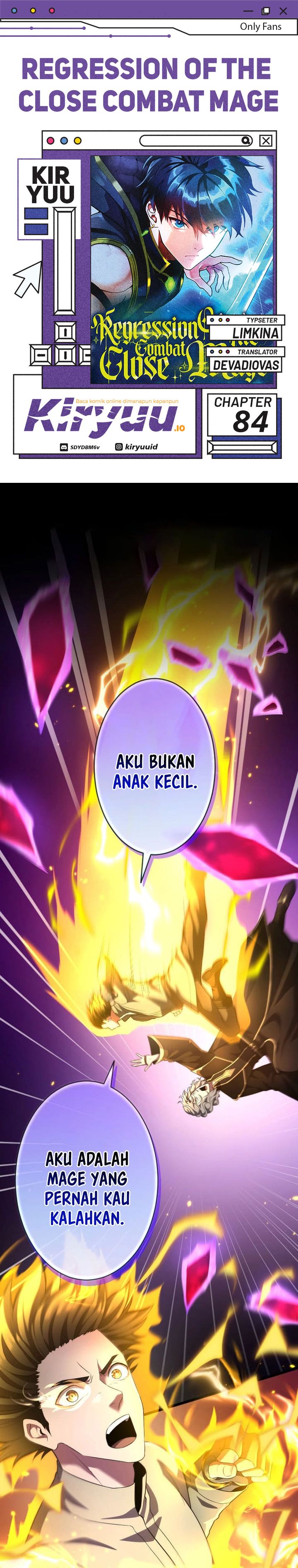 Regression of the Close Combat Mage Chapter 84 Bahasa Indonesia