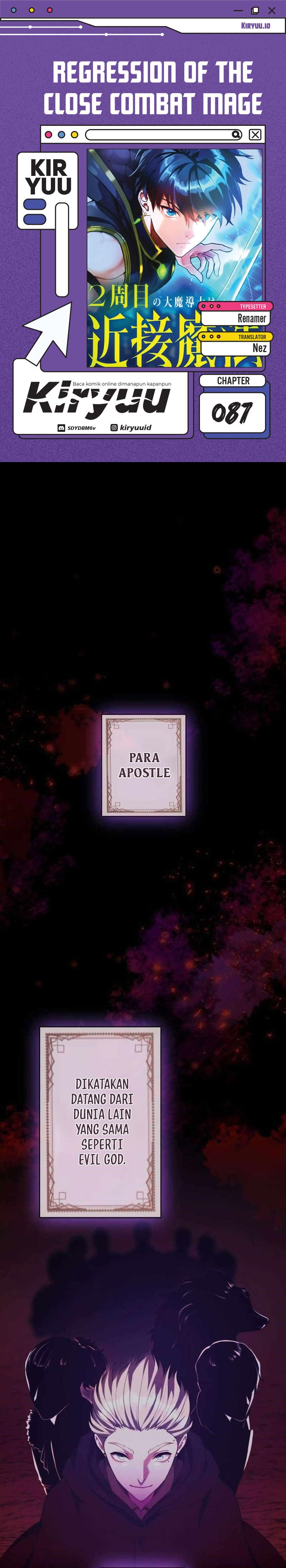 Regression of the Close Combat Mage Chapter 87 Bahasa Indonesia