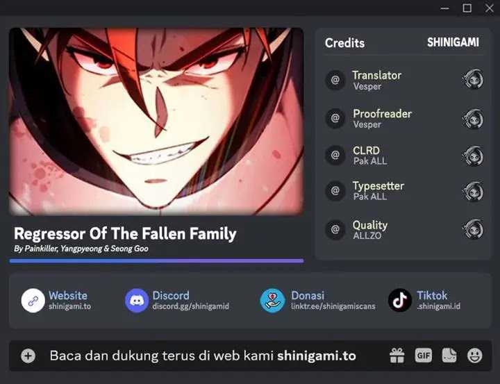 Dilarang COPAS - situs resmi www.mangacanblog.com - Komik regressor of the fallen family 085 - chapter 85 86 Indonesia regressor of the fallen family 085 - chapter 85 Terbaru 0|Baca Manga Komik Indonesia|Mangacan