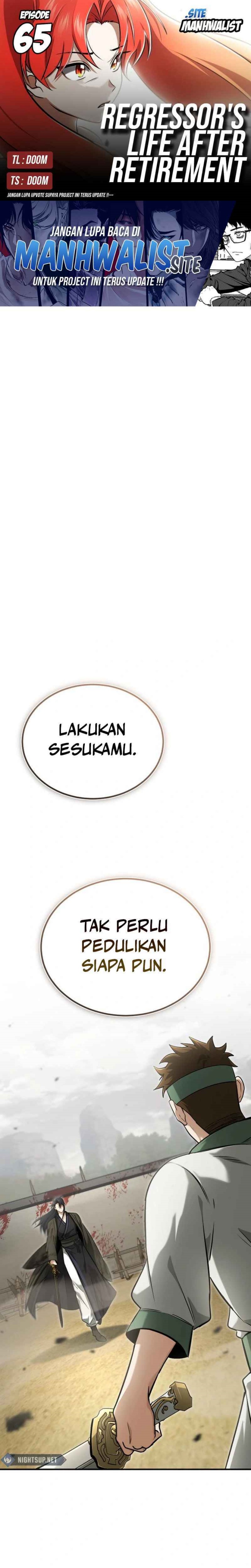 Regressor’s Life After Retirement Chapter 65 Bahasa Indonesia