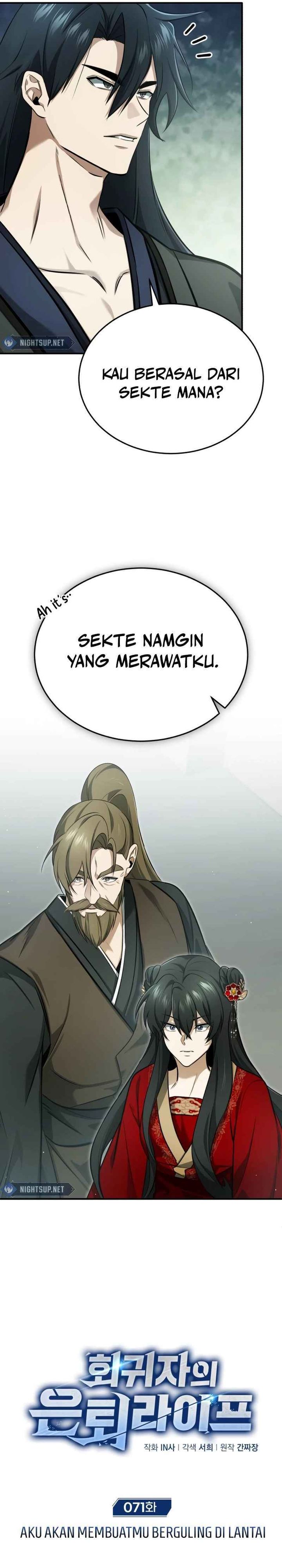 Regressor’s Life After Retirement Chapter 71 Bahasa Indonesia