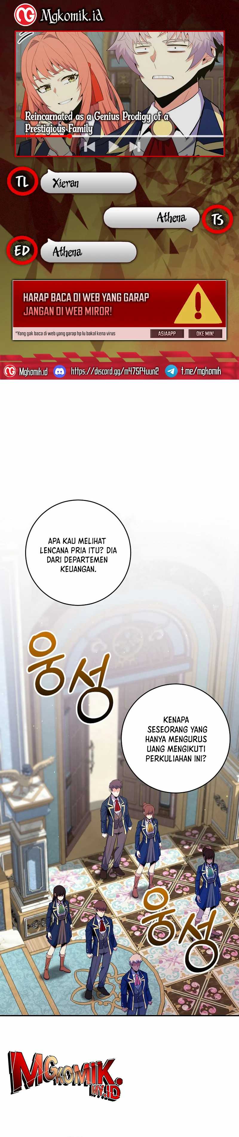 Reincarnated as a Genius Prodigy of a Prestigious Family Chapter 37 Bahasa Indonesia