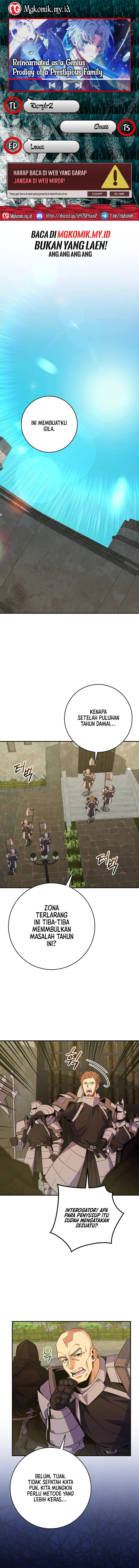 Reincarnated as a Genius Prodigy of a Prestigious Family Chapter 60 Bahasa Indonesia