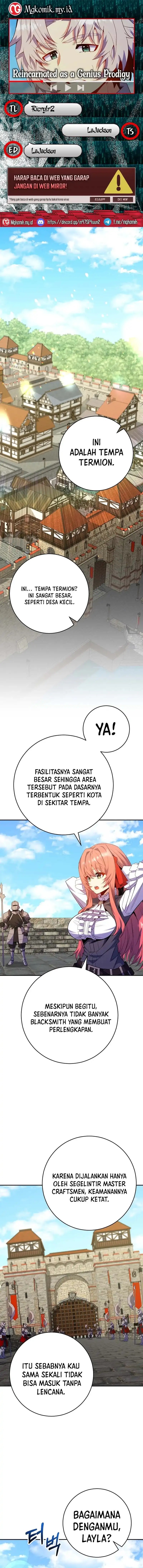 Reincarnated as a Genius Prodigy of a Prestigious Family Chapter 69 Bahasa Indonesia