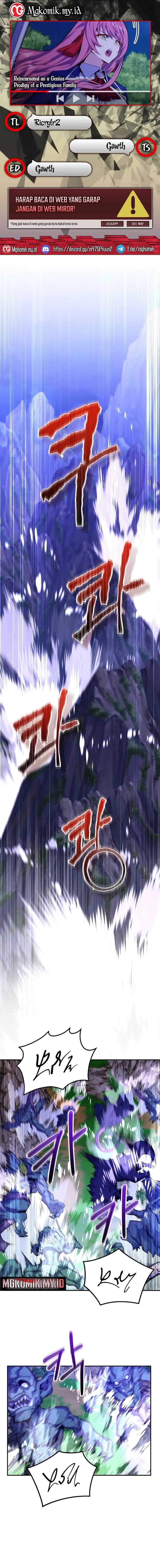 Reincarnated as a Genius Prodigy of a Prestigious Family Chapter 72 Bahasa Indonesia