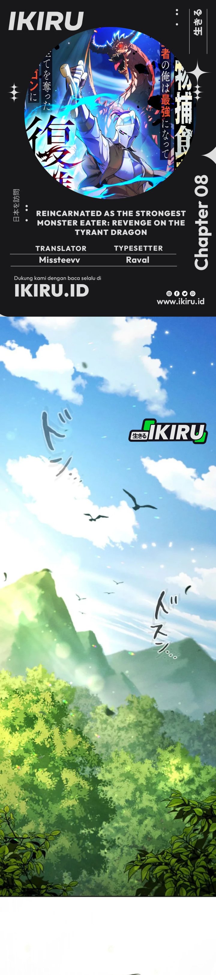 Reincarnated as the Strongest Monster Eater: Revenge on the Tyrant Dragon Chapter 08 Bahasa Indonesia