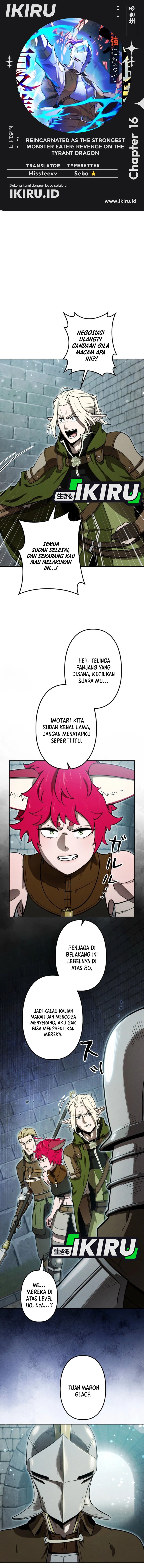 Reincarnated as the Strongest Monster Eater: Revenge on the Tyrant Dragon Chapter 16 Bahasa Indonesia
