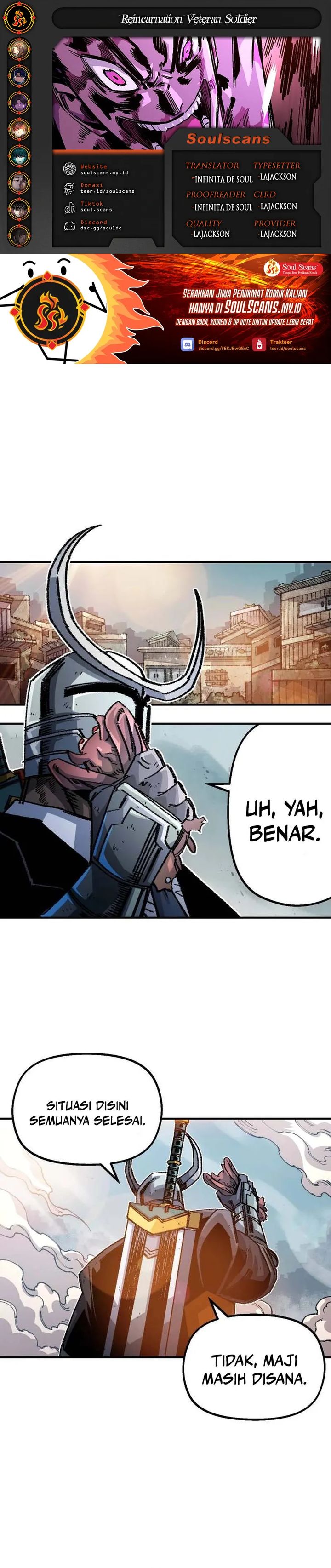 Reincarnation Of The Veteran Soldier Chapter 108 Bahasa Indonesia