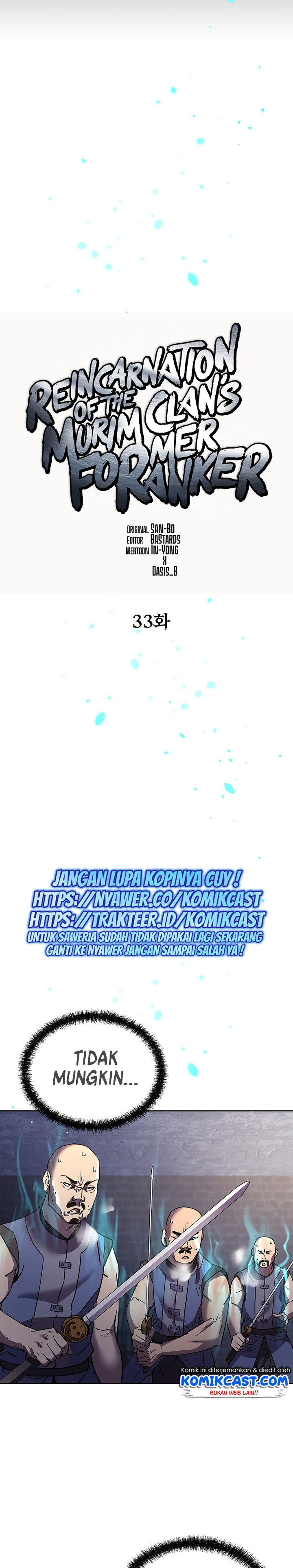 Reincarnation of the Murim Clan’s Former Ranker chapter 33