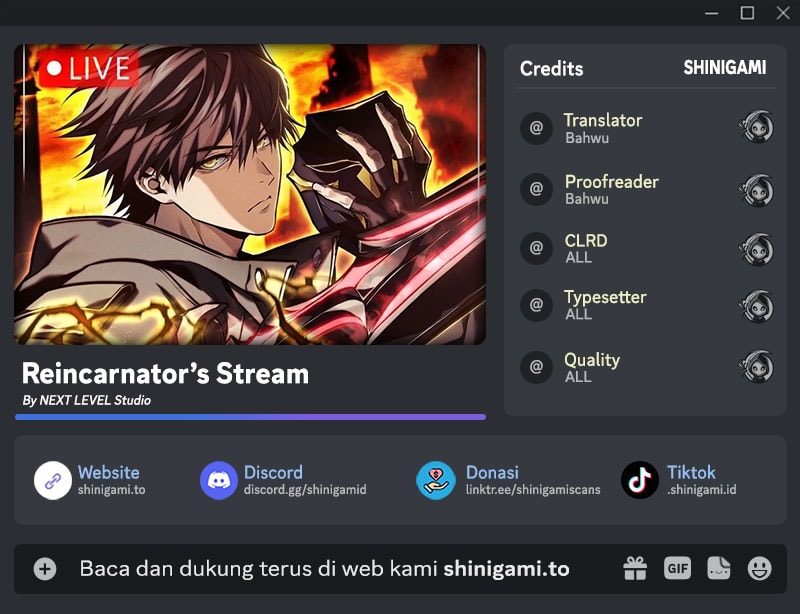 Reincarnator’s Stream Chapter 22 Bahasa Indonesia