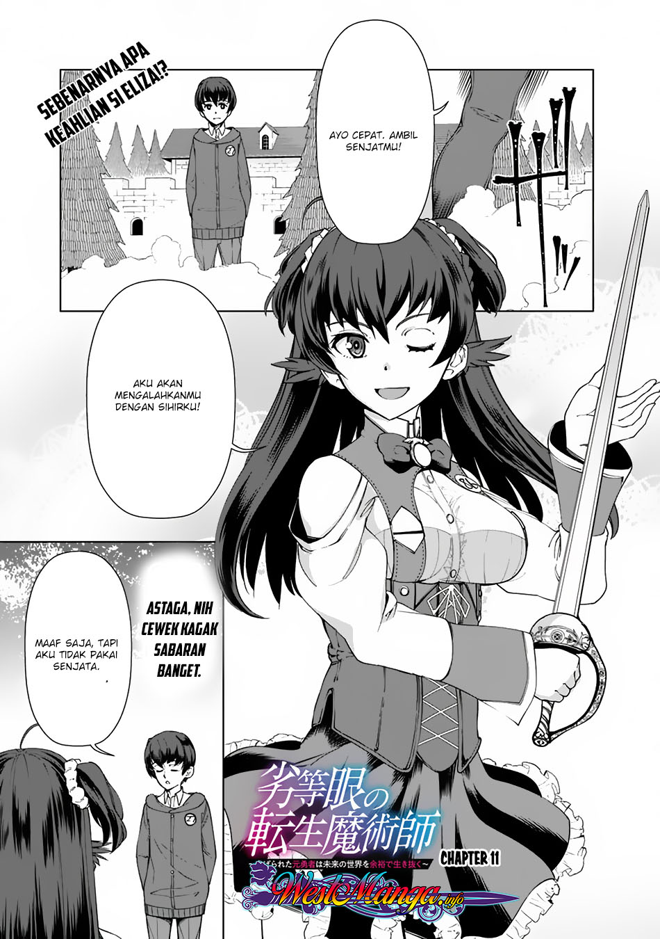 Rettou Me no Tensei Majutsushi Shiitage Rareta Moto Yuusha wa Mirai no Sekai o Yoyuu de Ikinuku Chapter 11 Bahasa Indonesia